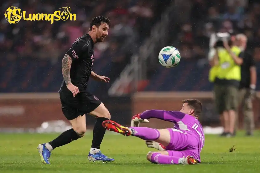 Lionel Messi hiện có cú đúp thứ 8 trong 1 mùa giải MLS (Ảnh: X).